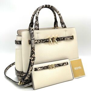 Michael Kors Reed Large Center Zip Satchel Crossbody Bag & Snap Bifold Wallet